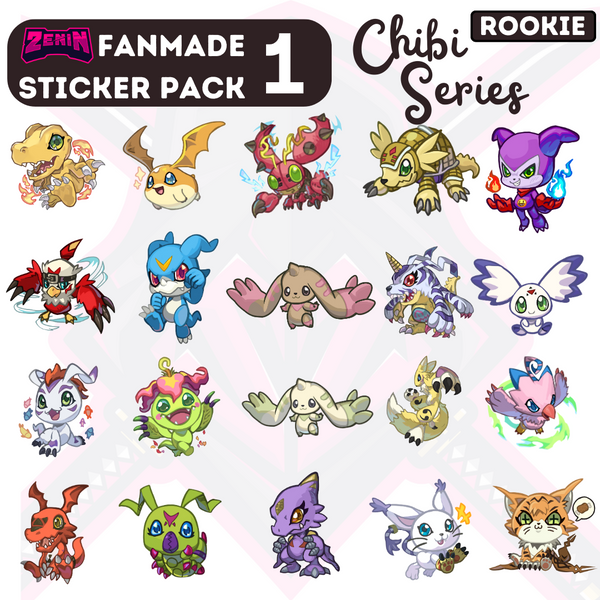 ZeninTCG - Fan-made- Chibi Sticker Pack 01 (Rookies) [INSTOCK]