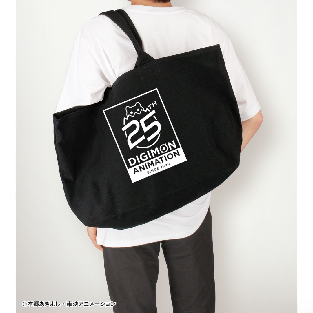 Digimon Adventure 25th Anniversary ver. BIG Zip Tote Bag [PRE-ORDER] (RELEASES JAN25)