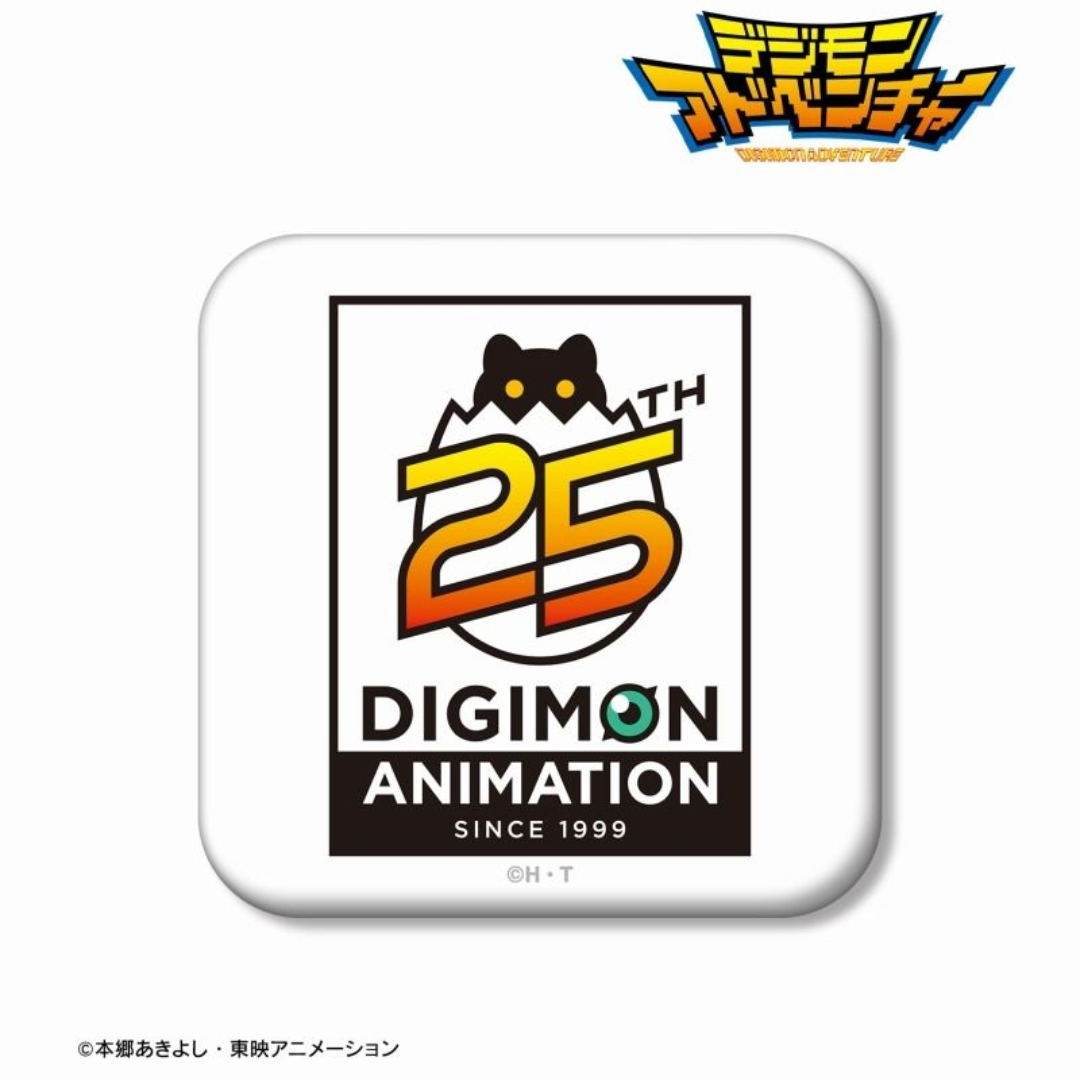 Digimon Adventure 25th Anniversary ver. Square Badge [PRE-ORDER] (RELEASES JAN25)