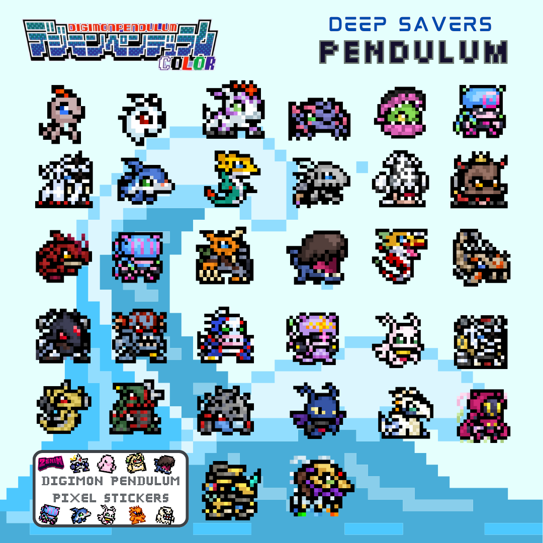 ZeninTCG_Fan_made_Mini_Pixel_Sticker_Pack_Pendulum